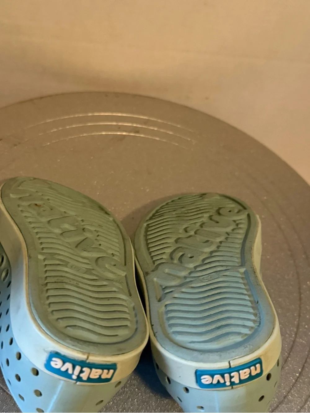 Native Shoes Jefferson Light Blue Water Slip on Shoes Sz Kids C7